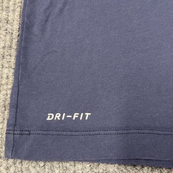 The Nike Tee DRI FIT Team USA Mens Large Short Sleeve Navy Blue Red Swoosh - Picture 5 of 12